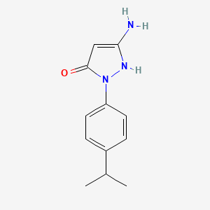 5-amino-2-(4-propan-2-ylphenyl)-1H-pyrazol-3-one