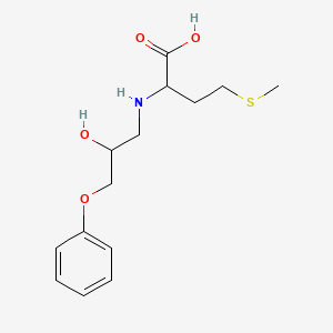 molecular formula C14H21NO4S B8073446 2-[(2-Hydroxy-3-phenoxypropyl)amino]-4-methylsulfanylbutanoic acid 