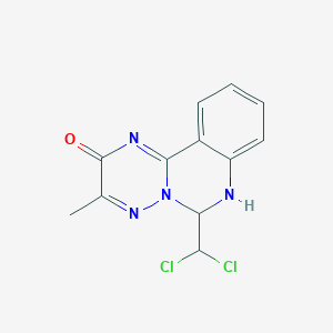 6-(Dichloromethyl)-3-methyl-6,7-dihydro-[1,2,4]triazino[2,3-c]quinazolin-2-one