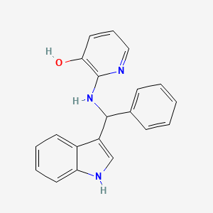 2-[[1H-indol-3-yl(phenyl)methyl]amino]pyridin-3-ol
