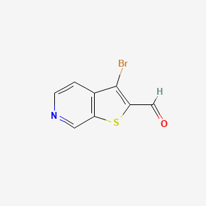 molecular formula C8H4BrNOS B8073550 3-Bromothieno[2,3-c]pyridine-2-carbaldehyde 