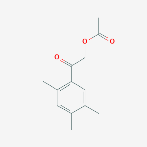 molecular formula C13H16O3 B8073615 2-Oxo-2-(2,4,5-trimethylphenyl)ethyl acetate 