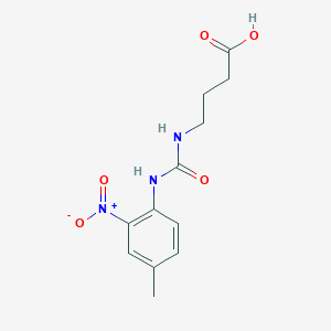 4-[(4-Methyl-2-nitrophenyl)carbamoylamino]butanoic acid