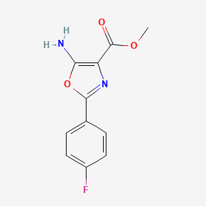 Methyl 5-amino-2-(4-fluorophenyl)-1,3-oxazole-4-carboxylate