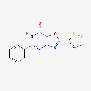 5-phenyl-2-thiophen-2-yl-6H-[1,3]oxazolo[4,5-d]pyrimidin-7-one