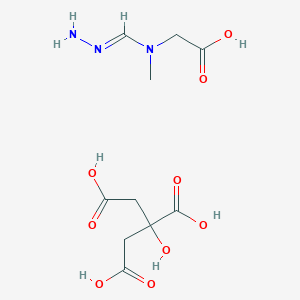 2-[[(E)-hydrazinylidenemethyl]-methylamino]acetic acid;2-hydroxypropane-1,2,3-tricarboxylic acid