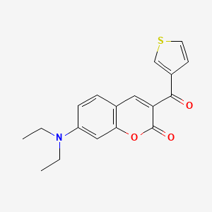 molecular formula C18H17NO3S B8073824 7-Diethylamino-3-thenoylcoumarin 