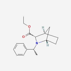 ethyl (1S,3S,4R)-2-[(1R)-1-phenylethyl]-2-azabicyclo[2.2.1]heptane-3-carboxylate