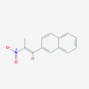 molecular formula C13H11NO2 B8073896 1-Nitro-1-methyl-2-naphtylethene 