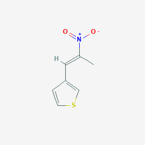 molecular formula C7H7NO2S B8073915 3-[(E)-2-nitroprop-1-enyl]thiophene 