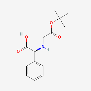 Benzeneacetic acid, alpha-[[(1,1-dimethylethoxy)carbonyl]methylamino]-, (alphaS)-