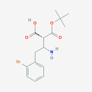 Benzenebutanoic acid,2-bromo-b-[[(1,1-dimethylethoxy)carbonyl]amino]-,(bR)-