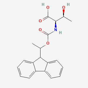 molecular formula C20H21NO5 B8074062 (2R,3S)-2-(((1-(9H-Fluoren-9-yl)ethoxy)carbonyl)amino)-3-hydroxybutanoic acid 