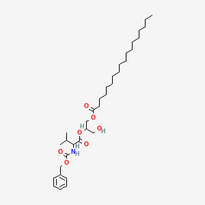 [3-Hydroxy-2-[3-methyl-2-(phenylmethoxycarbonylamino)butanoyl]oxypropyl] octadecanoate