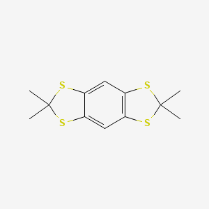 molecular formula C12H14S4 B8074105 2,2,6,6-四甲基苯并[1,2-d:4,5-d']-双(1,3)二硫杂环 