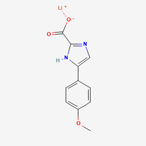 lithium;5-(4-methoxyphenyl)-1H-imidazole-2-carboxylate