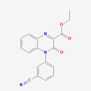 Ethyl 4-(3-cyanophenyl)-3-oxoquinoxaline-2-carboxylate