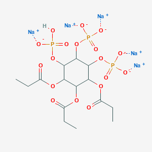 Pentasodium;[2-[hydroxy(oxido)phosphoryl]oxy-6-phosphonatooxy-3,4,5-tri(propanoyloxy)cyclohexyl] phosphate