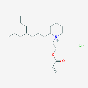 2-[2-(4-Propylheptyl)piperidin-1-ium-1-yl]ethyl prop-2-enoate;chloride