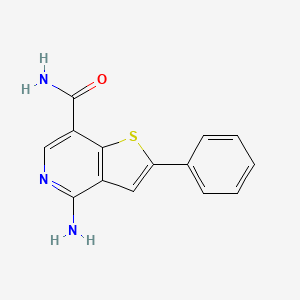 4-Amino-2-phenylthieno[3,2-c]pyridine-7-carboxamide