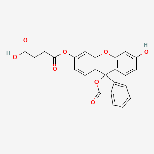 4-(6'-Hydroxy-3-oxospiro[2-benzofuran-1,9'-xanthene]-3'-yl)oxy-4-oxobutanoic acid