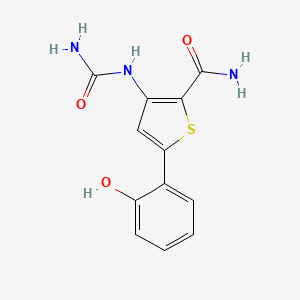 3-[(Aminocarbonyl)amino]-5-(2-hydroxyphenyl)-2-thiophenecarboxamide