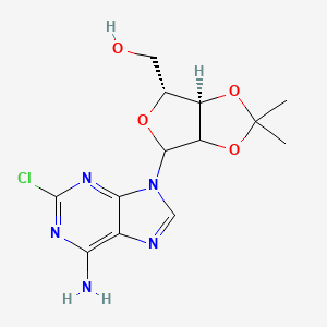 [(6R,6aR)-4-(6-amino-2-chloropurin-9-yl)-2,2-dimethyl-3a,4,6,6a-tetrahydrofuro[3,4-d][1,3]dioxol-6-yl]methanol