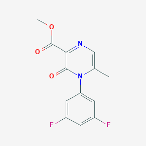 Methyl 4-(3,5-difluorophenyl)-5-methyl-3-oxopyrazine-2-carboxylate