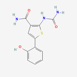 2-(Carbamoylamino)-5-(2-hydroxyphenyl)thiophene-3-carboxamide