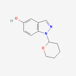 molecular formula C12H14N2O2 B8074347 1-(Oxan-2-YL)-1H-indazol-5-OL 