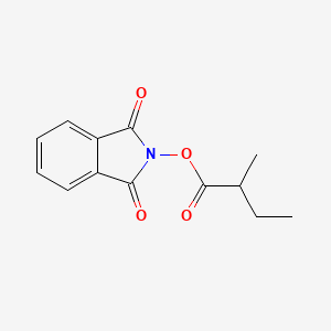 molecular formula C13H13NO4 B8074445 1,3-Dioxo-2,3-dihydro-1H-isoindol-2-YL 2-methylbutanoate 