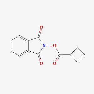 molecular formula C13H11NO4 B8074453 1,3-二氧代异吲哚啉-2-基环丁烷甲酸酯 