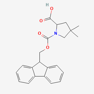 molecular formula C22H23NO4 B8074480 Fmoc-4,4-dimethyl-l-proline 