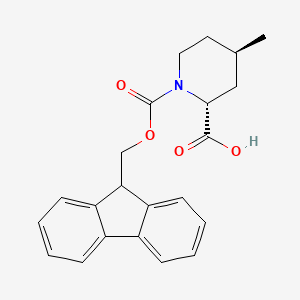 rac-(2R,4R)-1-{[(9H-fluoren-9-yl)methoxy]carbonyl}-4-methylpiperidine-2-carboxylic acid