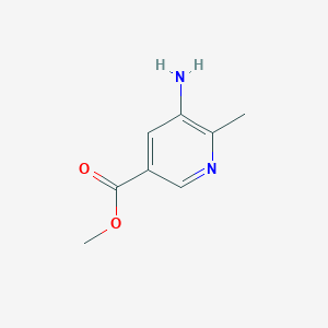 molecular formula C8H10N2O2 B8074544 甲基5-氨基-6-甲基烟酸酯 