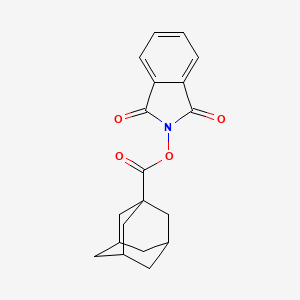 molecular formula C19H19NO4 B8074565 1,3-二氧代异吲哚啉-2-基金刚烷-1-羧酸酯 