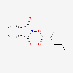 molecular formula C14H15NO4 B8074573 1,3-Dioxo-2,3-dihydro-1H-isoindol-2-YL 2-methylpentanoate 