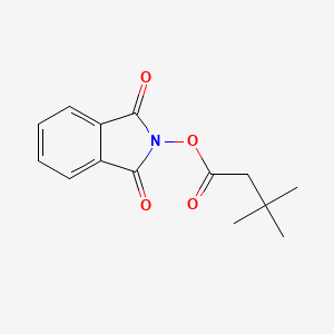 molecular formula C14H15NO4 B8074577 1,3-Dioxo-2,3-dihydro-1H-isoindol-2-YL 3,3-dimethylbutanoate 