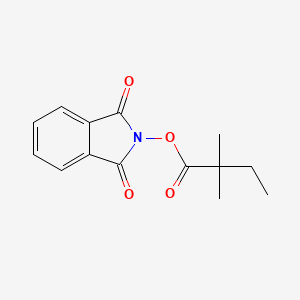 molecular formula C14H15NO4 B8074592 1,3-Dioxo-2,3-dihydro-1H-isoindol-2-YL 2,2-dimethylbutanoate 