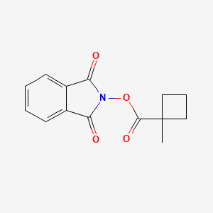 molecular formula C14H13NO4 B8074598 1,3-Dioxoisoindolin-2-yl 1-methylcyclobutanecarboxylate 