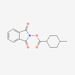 molecular formula C16H17NO4 B8074606 1,3-Dioxo-2,3-dihydro-1H-isoindol-2-yl 4-methylcyclohexane-1-carboxylate 