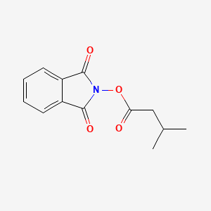 molecular formula C13H13NO4 B8074649 1,3-Dioxo-2,3-dihydro-1H-isoindol-2-YL 3-methylbutanoate 