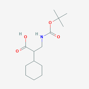 molecular formula C14H25NO4 B8074700 a-[(Boc-amino)methyl]cyclohexaneacetic acid 