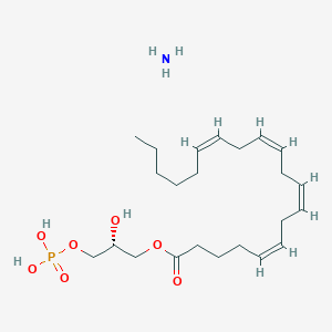 molecular formula C23H42NO7P B8074752 azane;[(2R)-2-hydroxy-3-phosphonooxypropyl] (5Z,8Z,11Z,14Z)-icosa-5,8,11,14-tetraenoate 