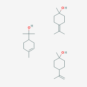 molecular formula C30H54O3 B8074761 2-(4-Methylcyclohex-3-en-1-yl)propan-2-ol;1-methyl-4-propan-2-ylidenecyclohexan-1-ol;1-methyl-4-prop-1-en-2-ylcyclohexan-1-ol 