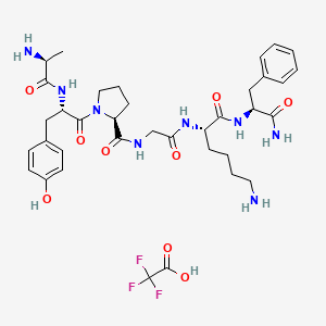 molecular formula C36H49F3N8O9 B8074762 PAR-4 Agonist Peptide, amide (TFA) 