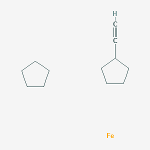 molecular formula C12H20Fe B8074832 Cyclopentane;ethynylcyclopentane;iron 