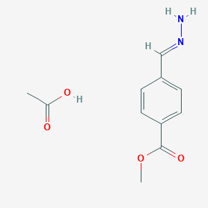 Benzoic acid, 4-(aminoiminomethyl)-, methyl ester, acetate (1:1)