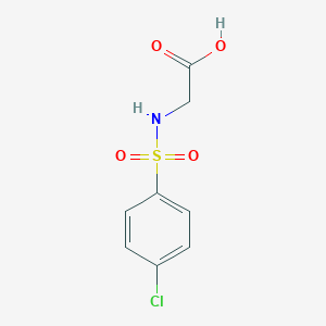 molecular formula C8H8ClNO4S B080750 (4-Chloro-benzenesulfonylamino)-acetic acid CAS No. 13029-72-6