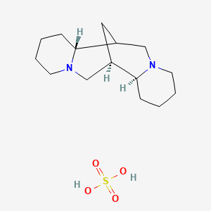 molecular formula C15H28N2O4S B8075015 (2R,9R,10S)-7,15-diazatetracyclo[7.7.1.02,7.010,15]heptadecane;sulfuric acid 